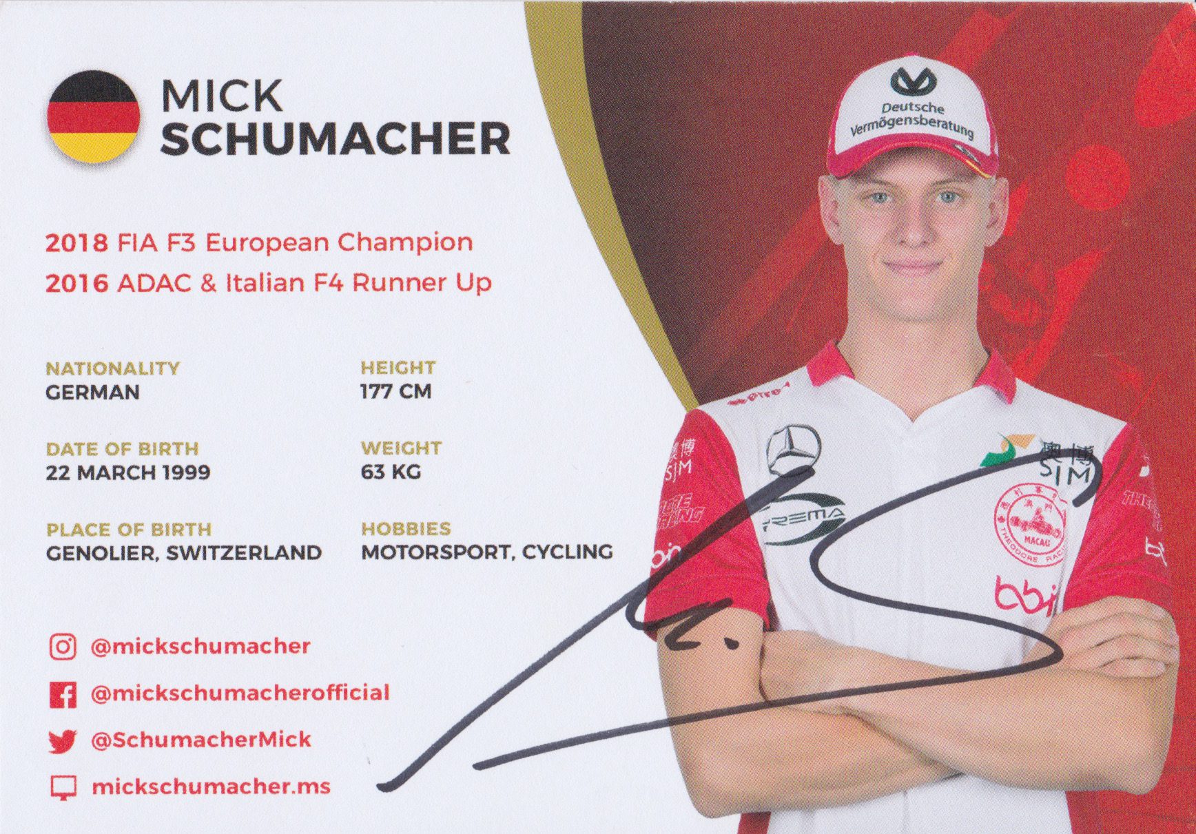Mick Schumacher Theodore Racing 2018