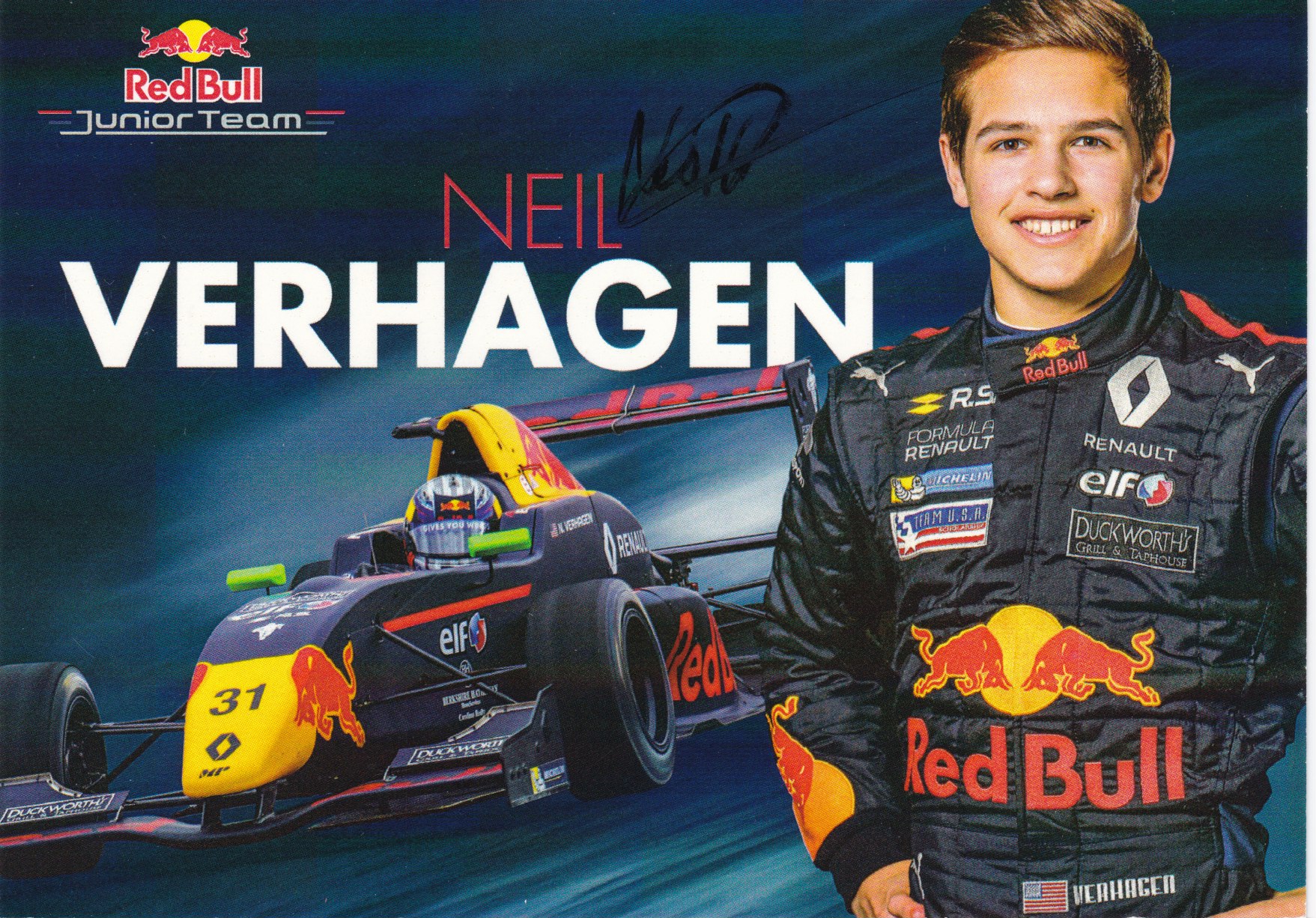 Neil Verhagen Red Bull Junior Team 2017