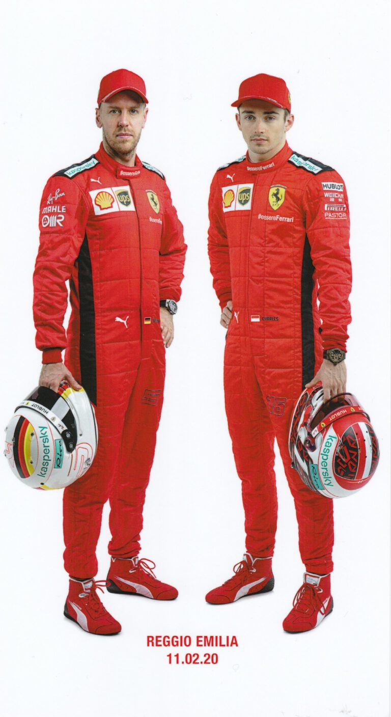 Charles Leclerc & Vettel Scuderia Ferrari 2020