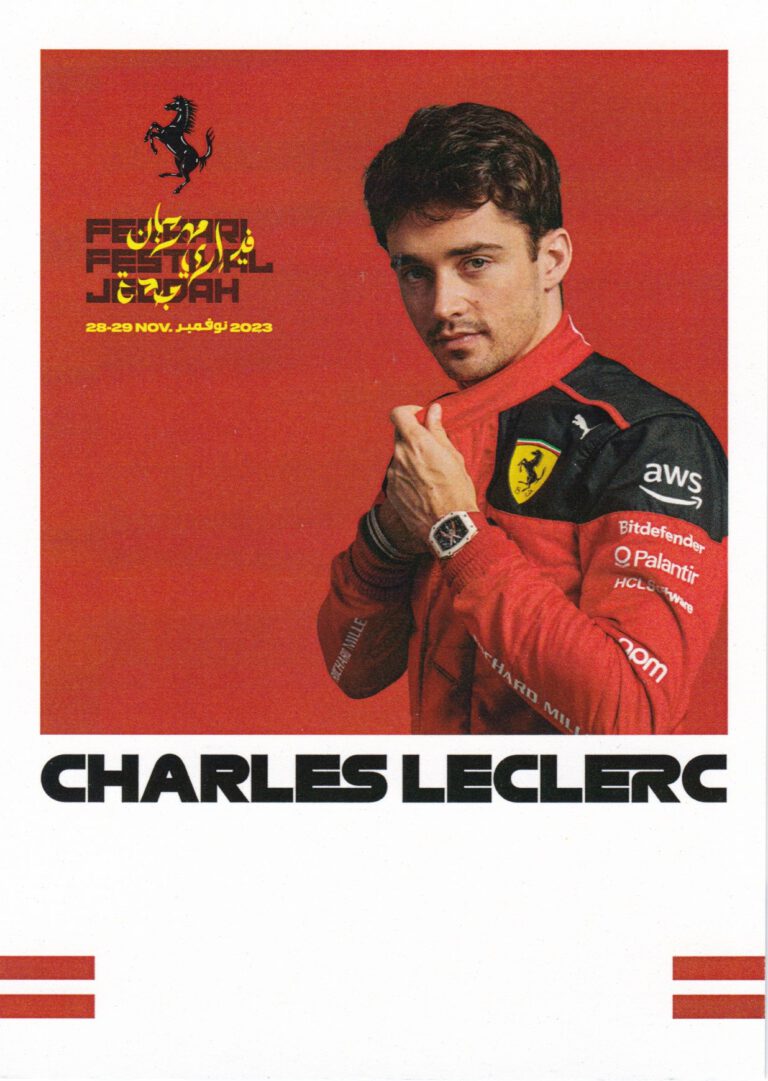 Charles Leclerc Scuderia Ferrari Jeddah Festival 2023