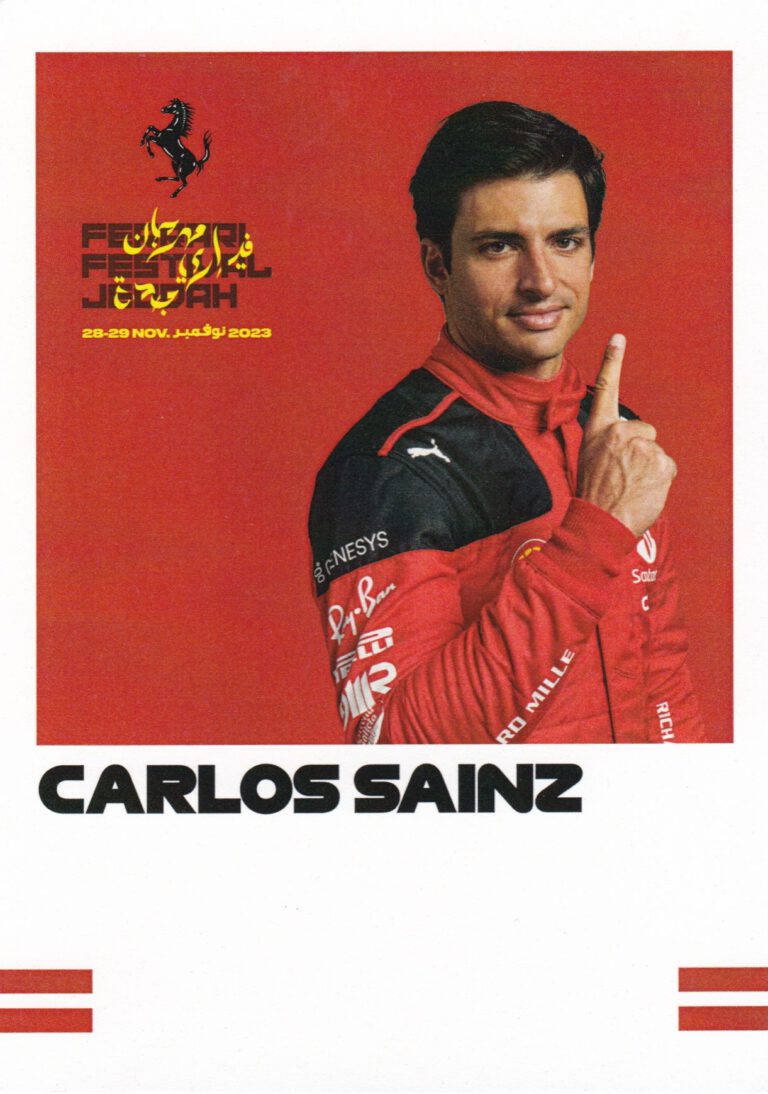 Carlos Sainz Scuderia Ferrari Jeddah Festival 2023