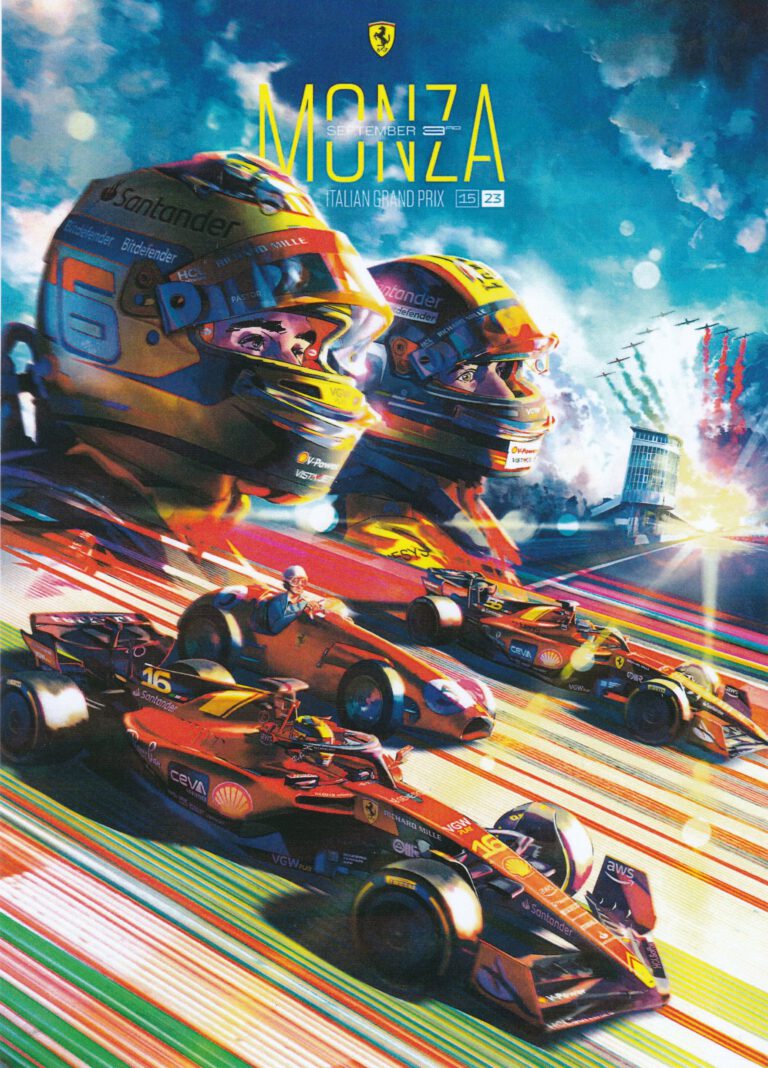 Charles Leclerc & Carlos Sainz Scuderia Ferrari Monza 2023